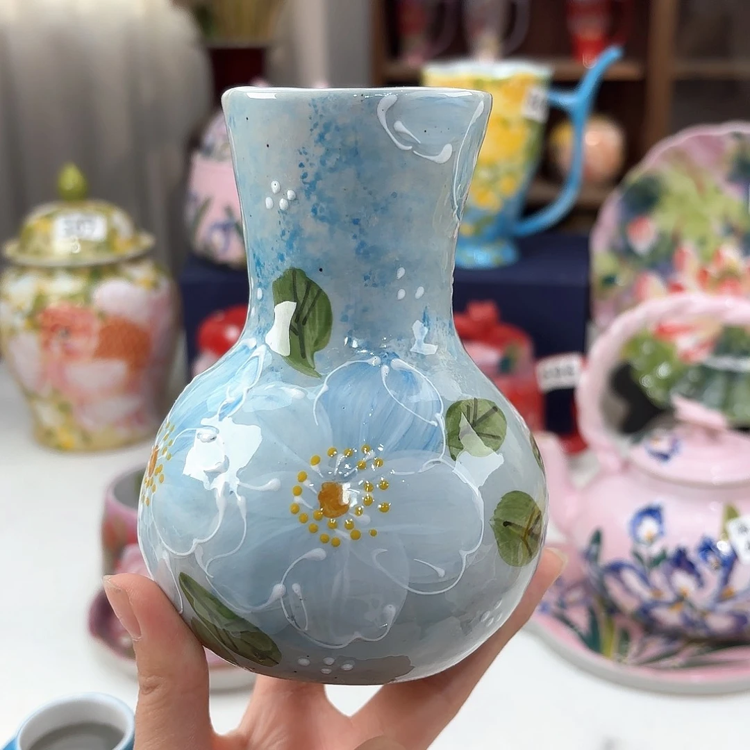 景德镇手绘高温釉下彩陶瓷茶具