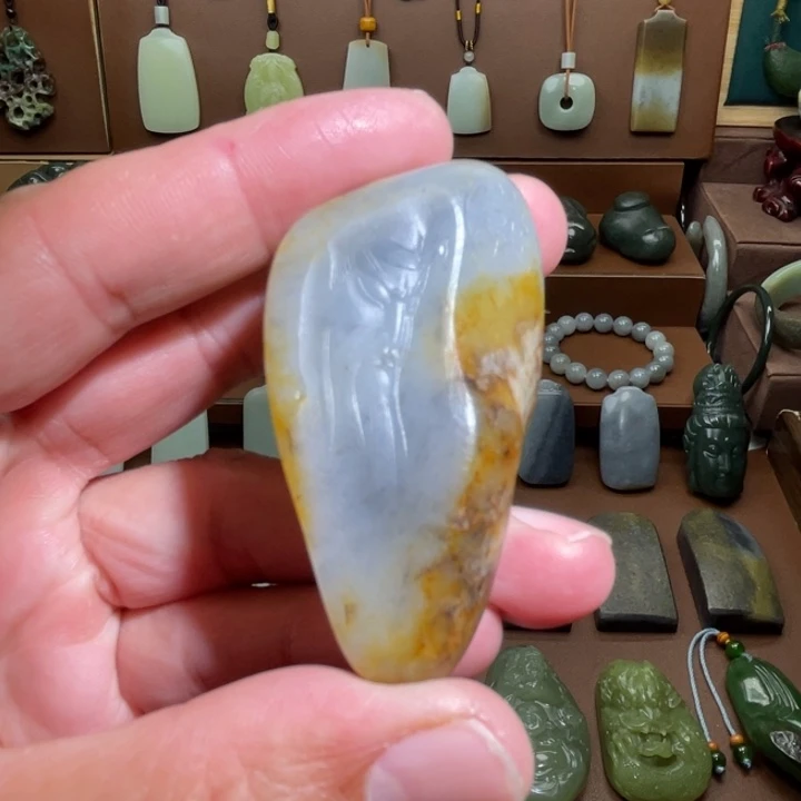 和田玉未镶嵌颈饰