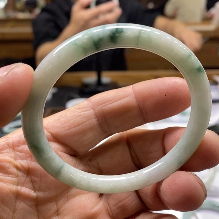 翡翠未镶嵌手镯翡翠手镯53-55，卡7