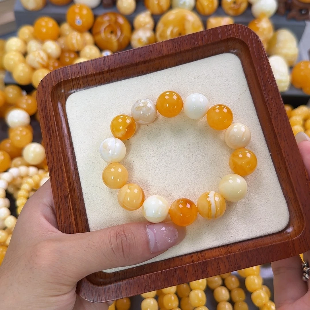 蜜蜡未镶嵌珠宝奇石15mm