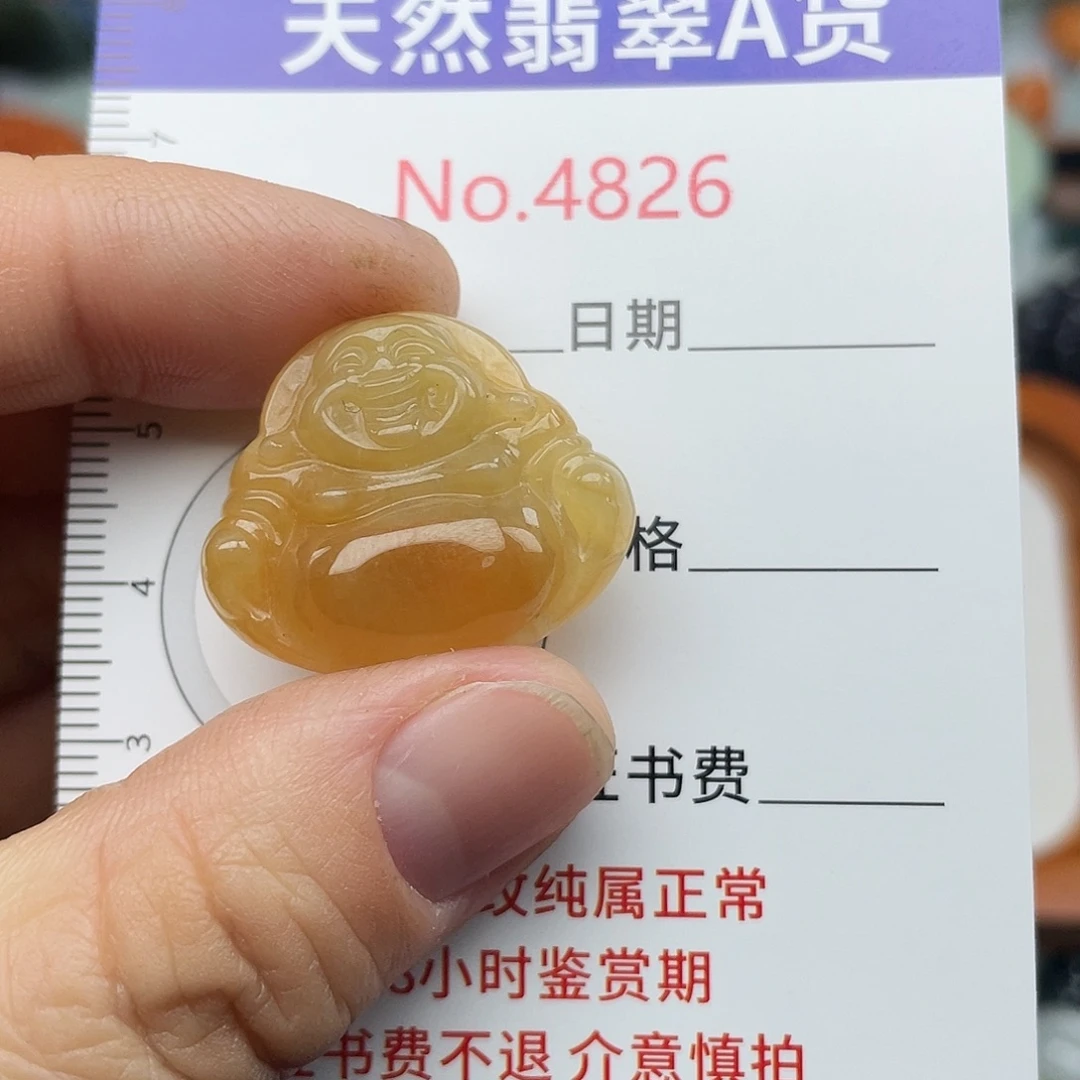 翡翠未镶嵌挂件4826