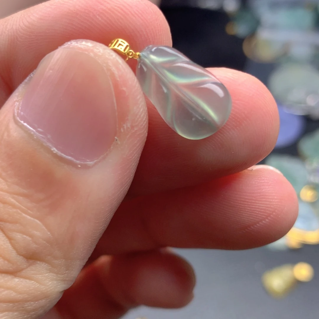 【闪购商品】翡翠18K金镶嵌颈饰翡翠