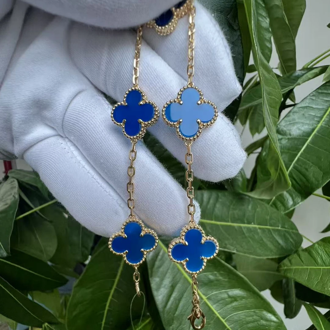 18K黄蓝玉髓15mm手链（倒膜版）