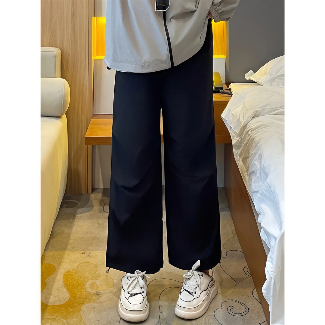 断码捡漏T大码女装夏季花契200斤胖mm山系凉感两穿休闲裤14995