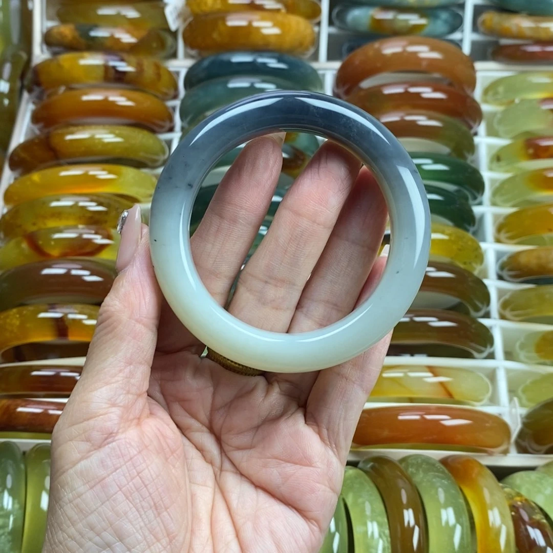 未镶嵌蛇纹石玉手镯54