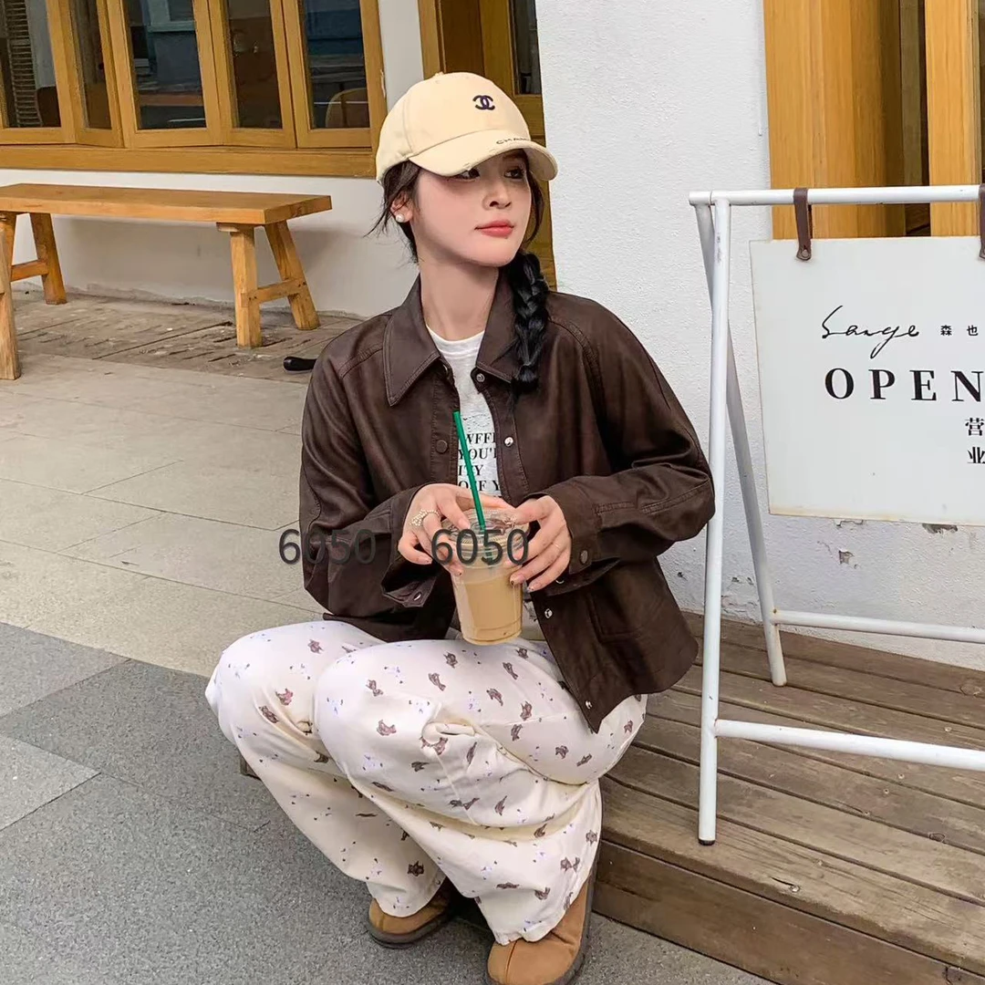 无印心匠纯色+短款 时尚&百搭 洋气皮衣 P60502