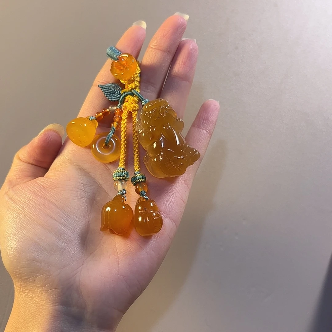 玛瑙/玉髓未镶嵌车挂