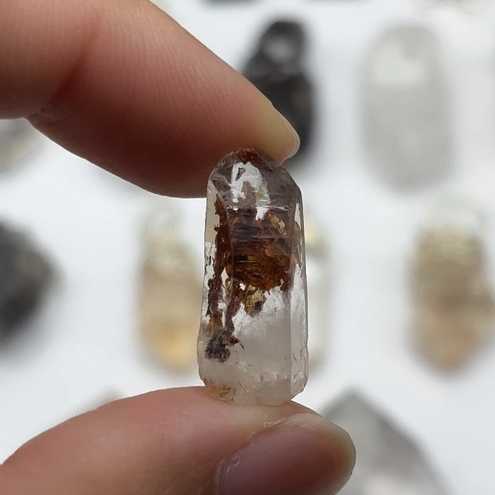 颈饰未镶嵌水晶巴基斯坦油胆闪灵钻23mm+