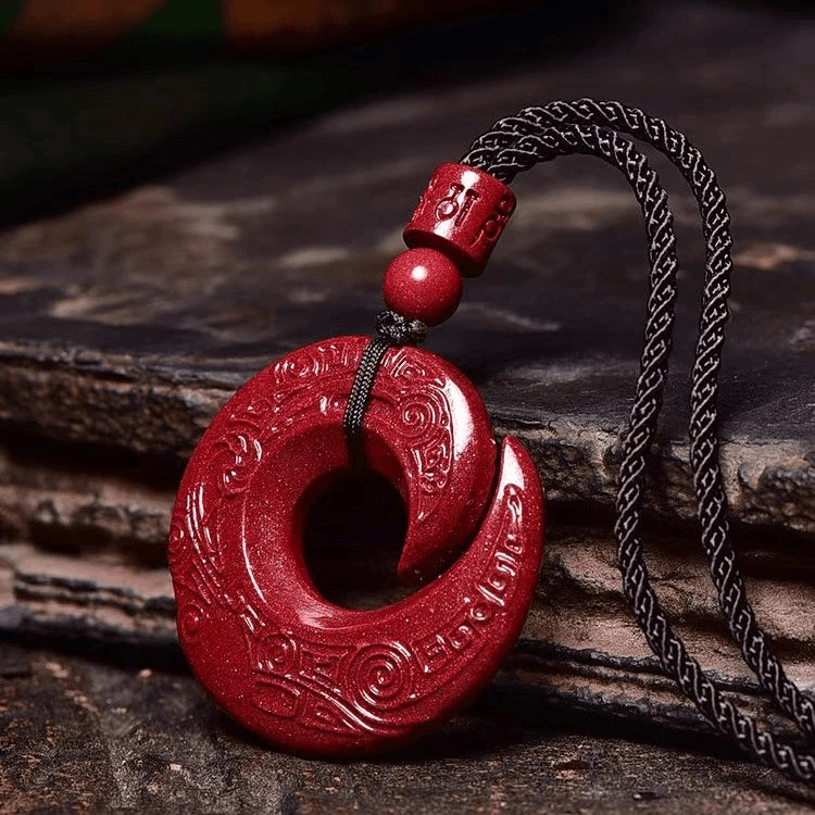 含辰砂工艺品正品紫金砂时来运转吊坠 情侣款 吊坠 项坠送女友