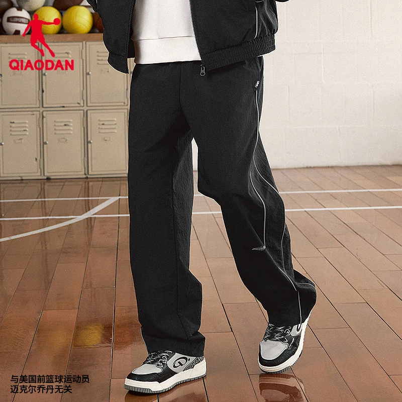 乔丹防泼水运动长裤男夏季美式宽松休闲裤时尚潮流百搭直筒裤子