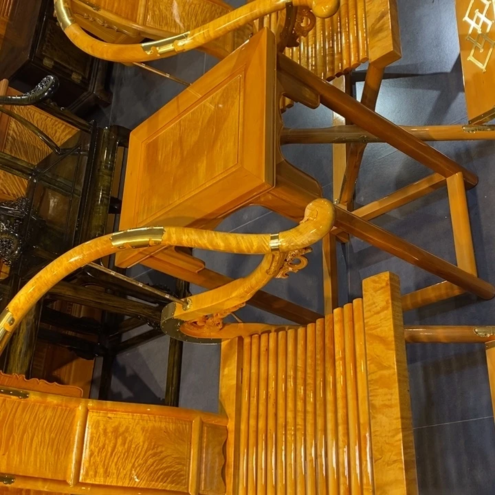 顺***然楠木头把交脚三件套