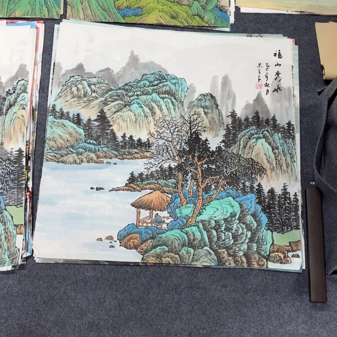 国画68×68手绘画画画