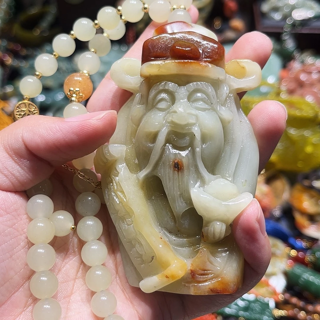 未镶嵌岫玉毛衣链