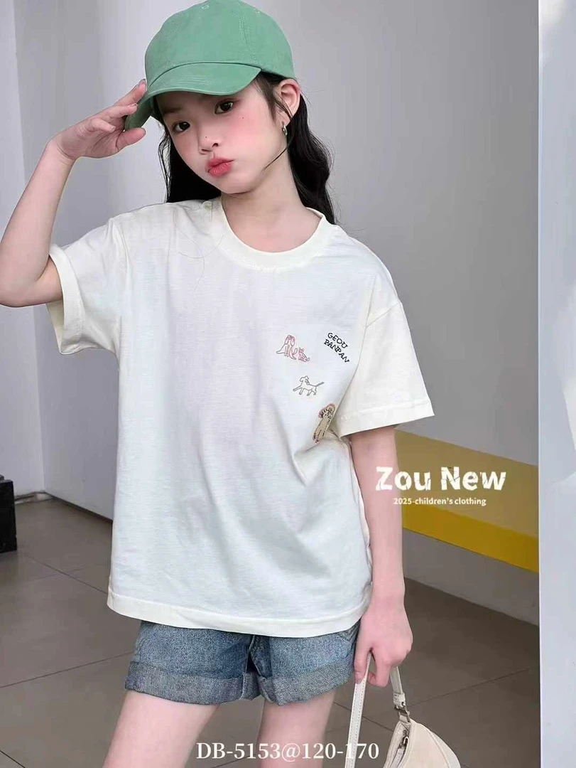 儿童·1短袖2025新款中大童夏季卡通图案休闲百搭潮流时尚短袖T恤