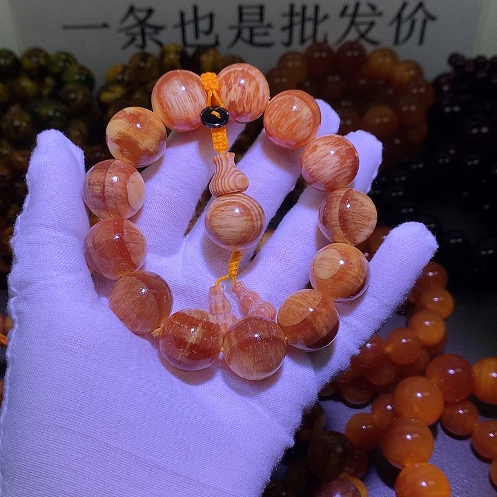 秘****手串/手链松木(琥珀木)1.8 老根料