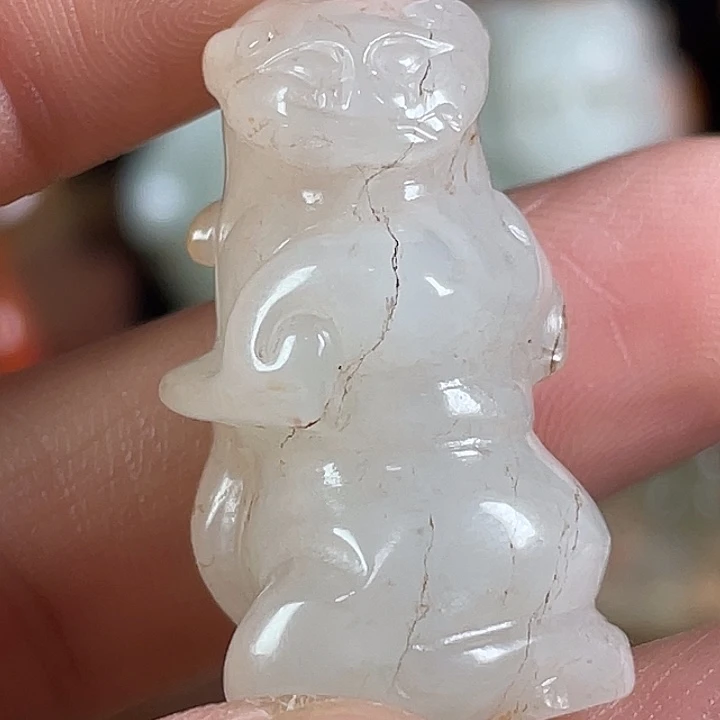 和田玉未镶嵌挂件