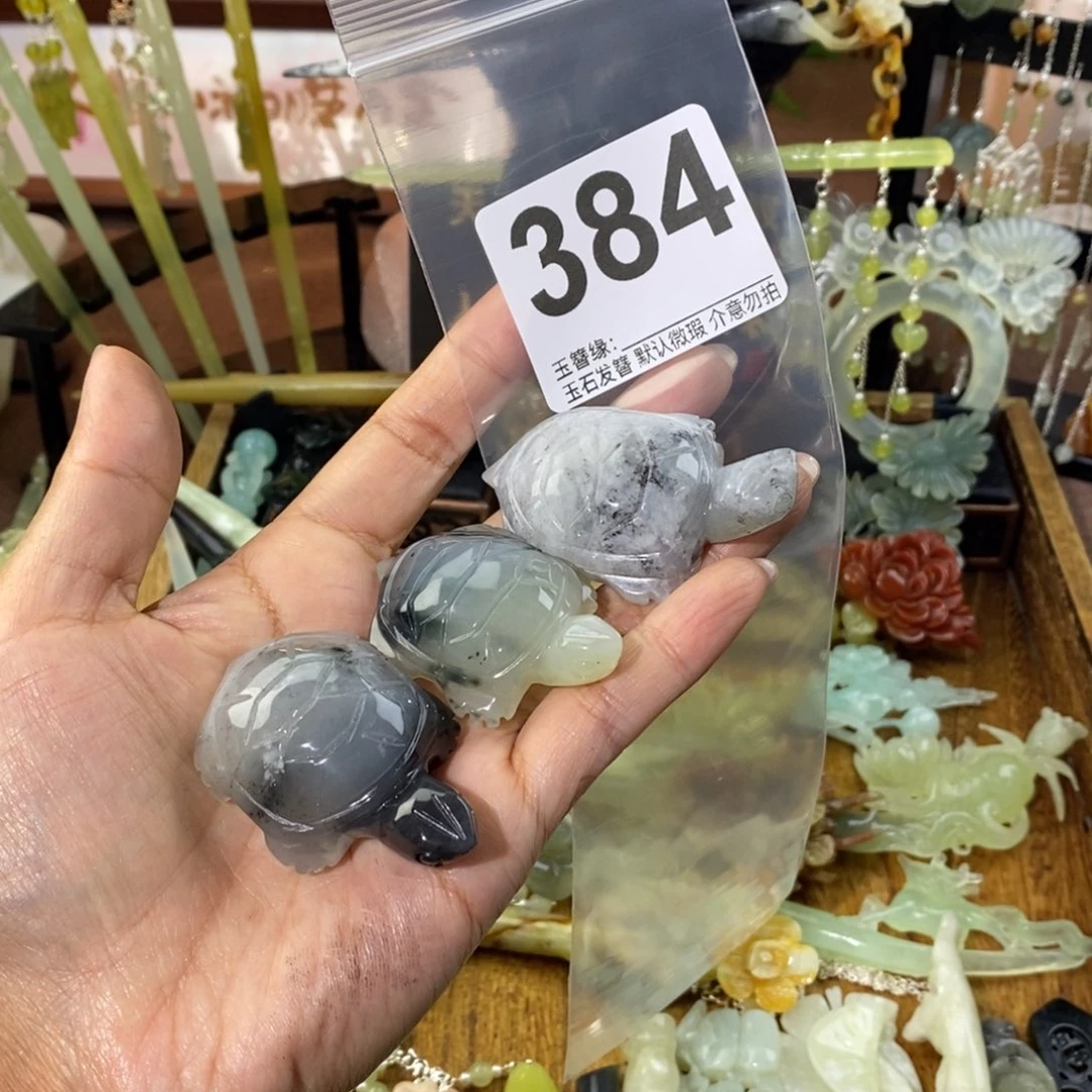 今***.蛇纹石玉未镶嵌发饰