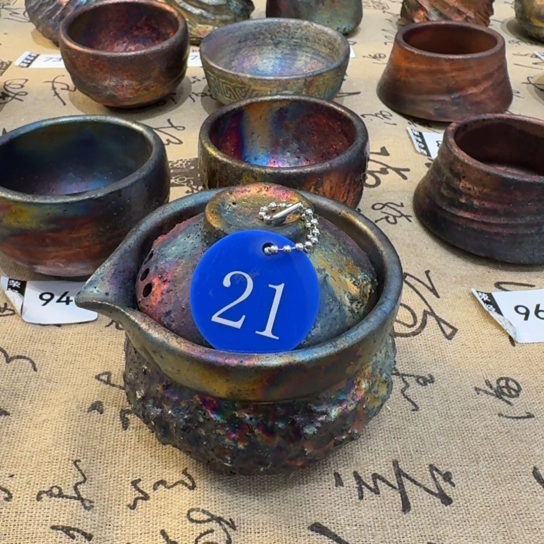 遍***开荥经黑砂炸福利窑彩泡菜坛子微瑕21