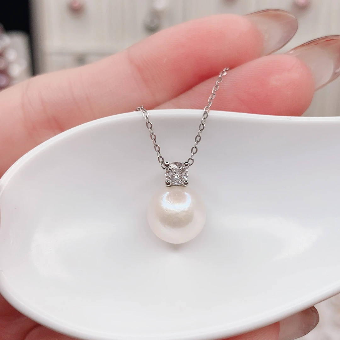 淡水珍珠吊坠(赠链)合金