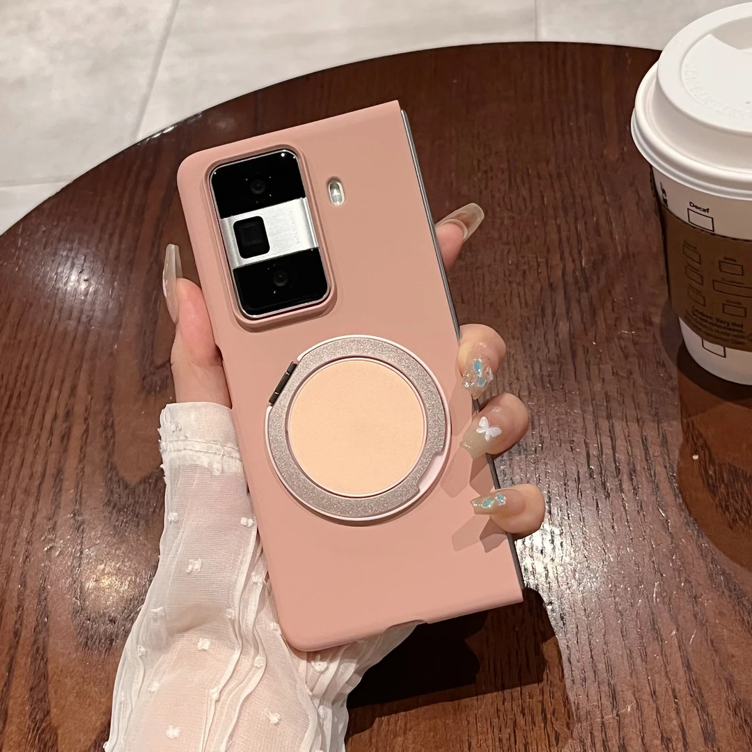 适用荣耀MagicVS3手机壳vs3折叠屏高级感简约纯色磁吸支架保护壳