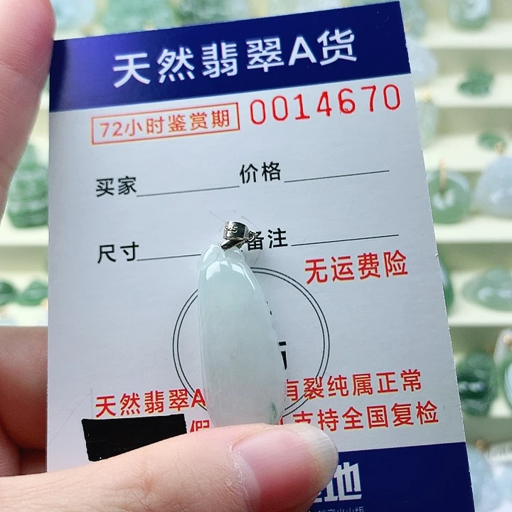 颈饰未镶嵌翡翠吊