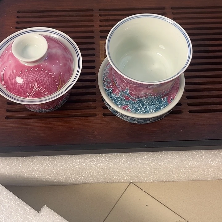 陶瓷盘**林景德镇高温陶瓷茶具套组自用款