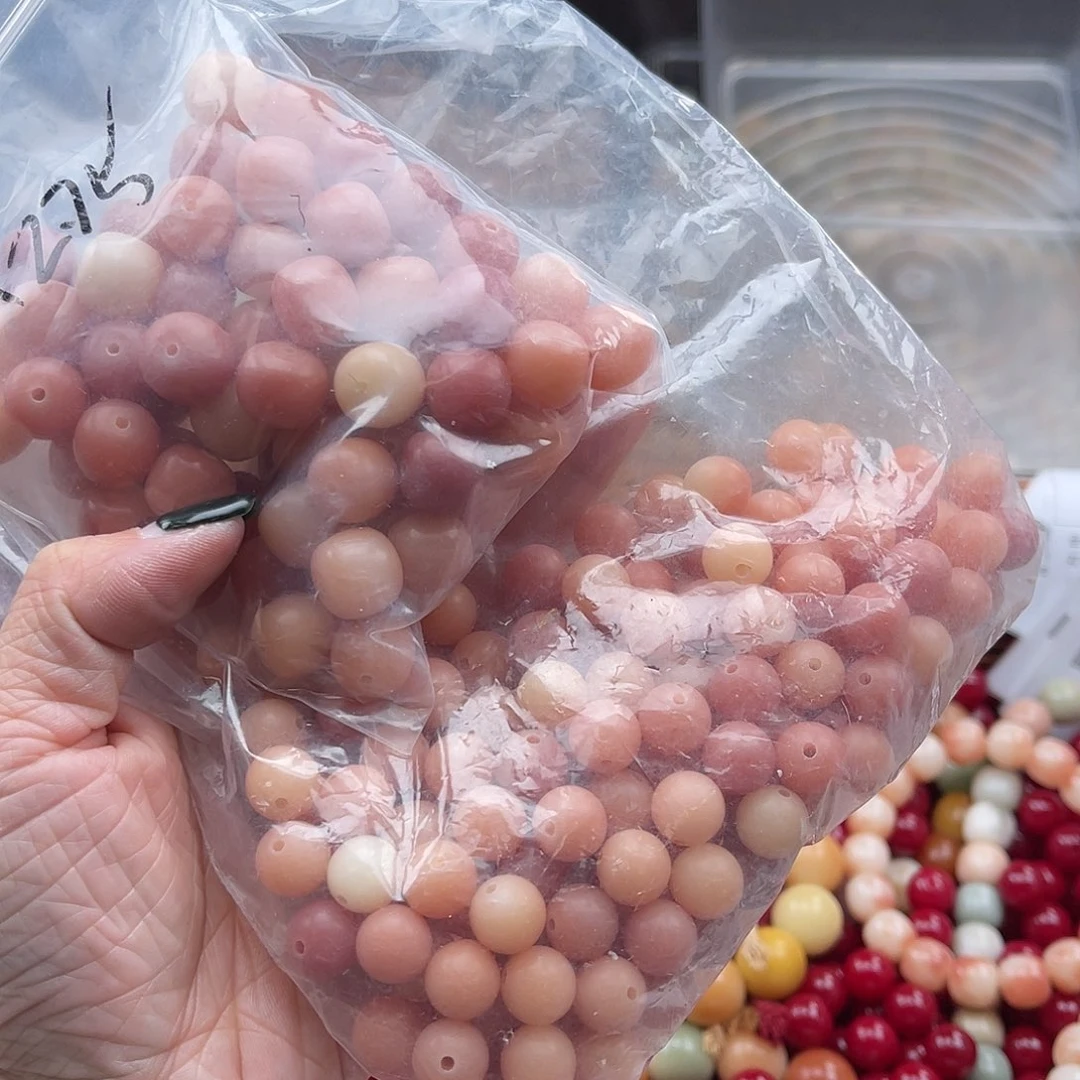 白玉菩提吊坠A/11mm/150颗锅底