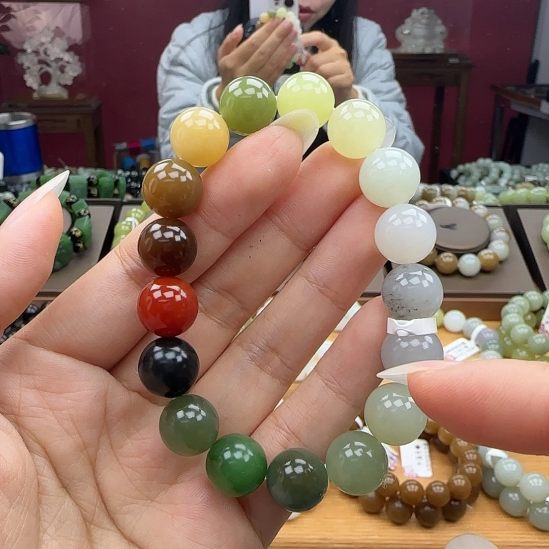 和田玉未镶嵌手链