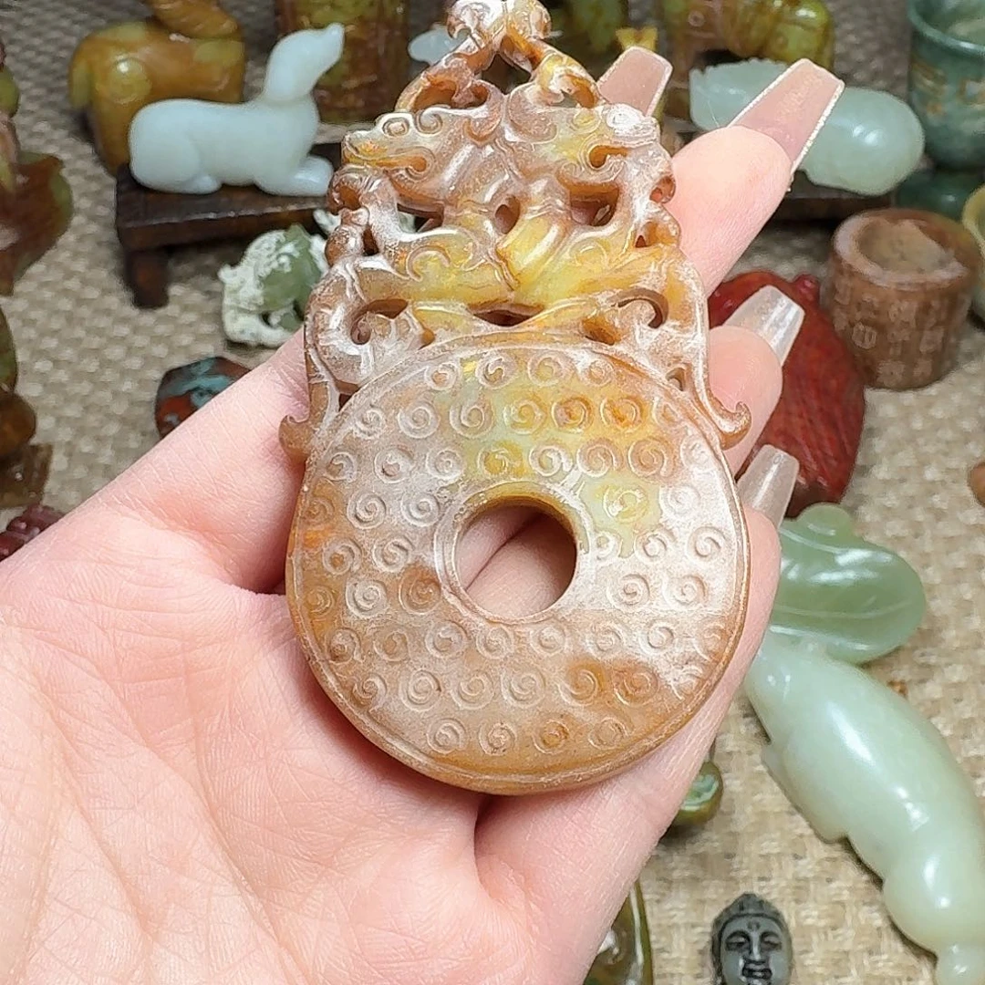 白玉菩提吊坠挂件