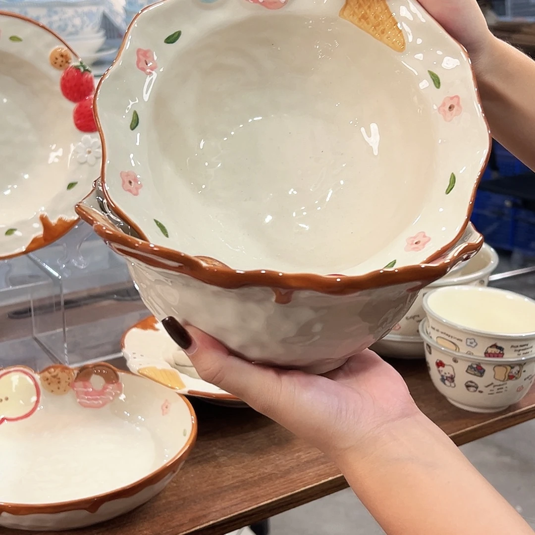 潮州陶瓷微瑕釉下8寸