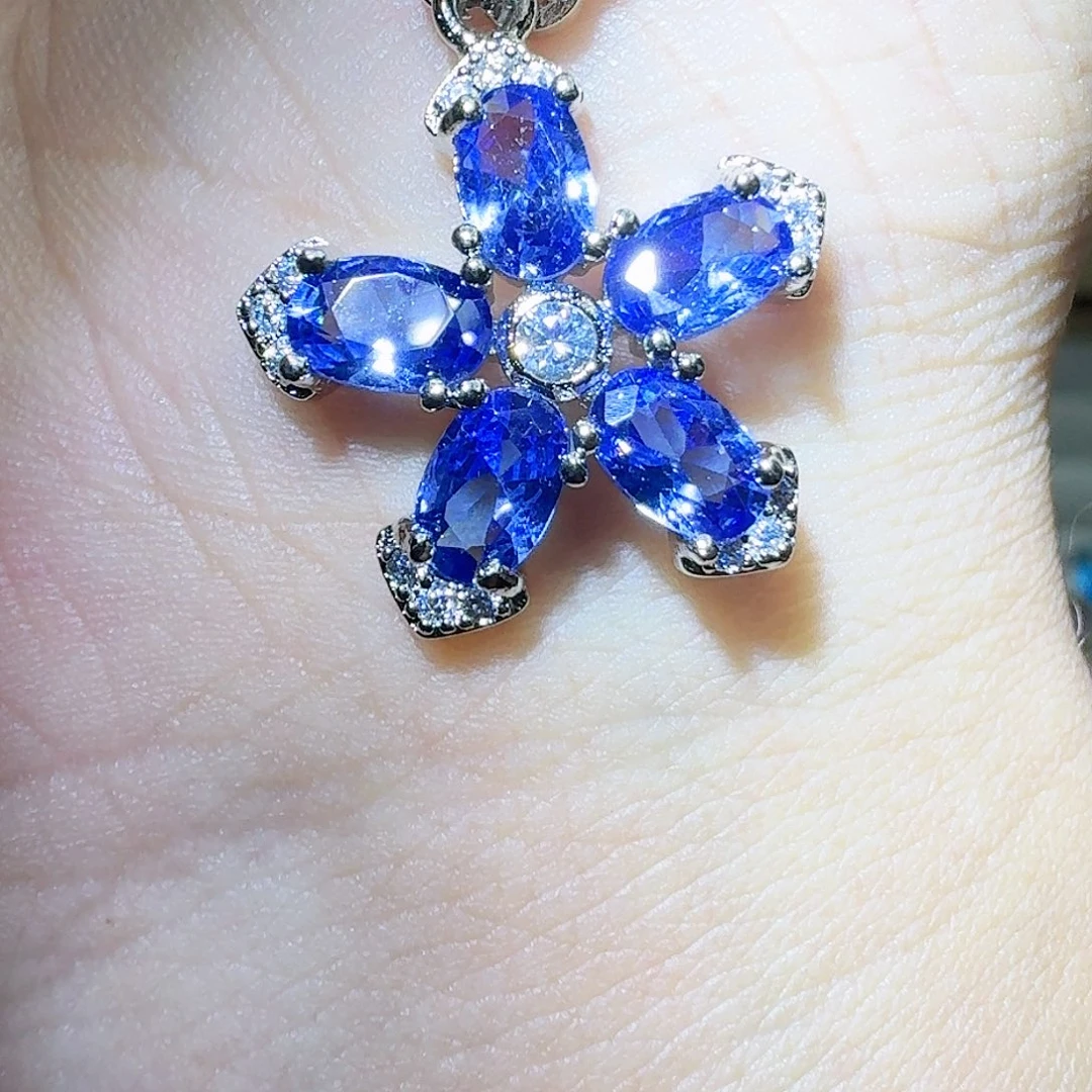 托帕石戒指银S925镶嵌