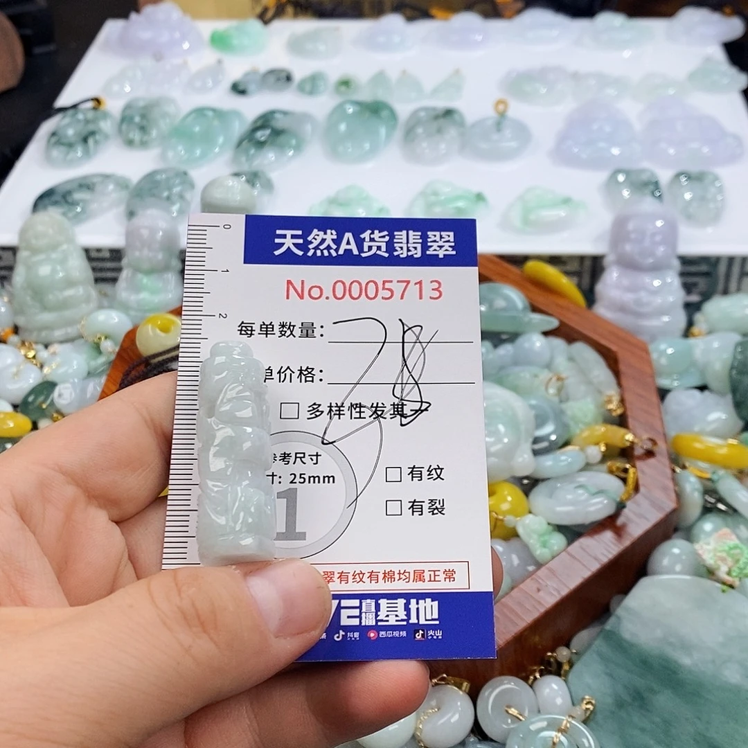 翡翠未镶嵌颈饰5713