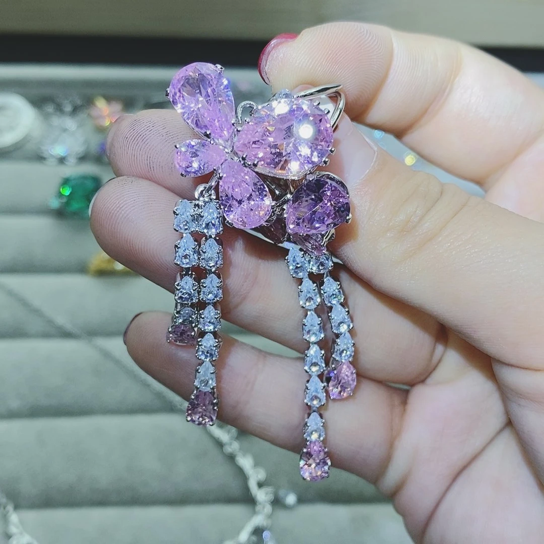 【闪购商品】托帕石耳饰银S925镶嵌