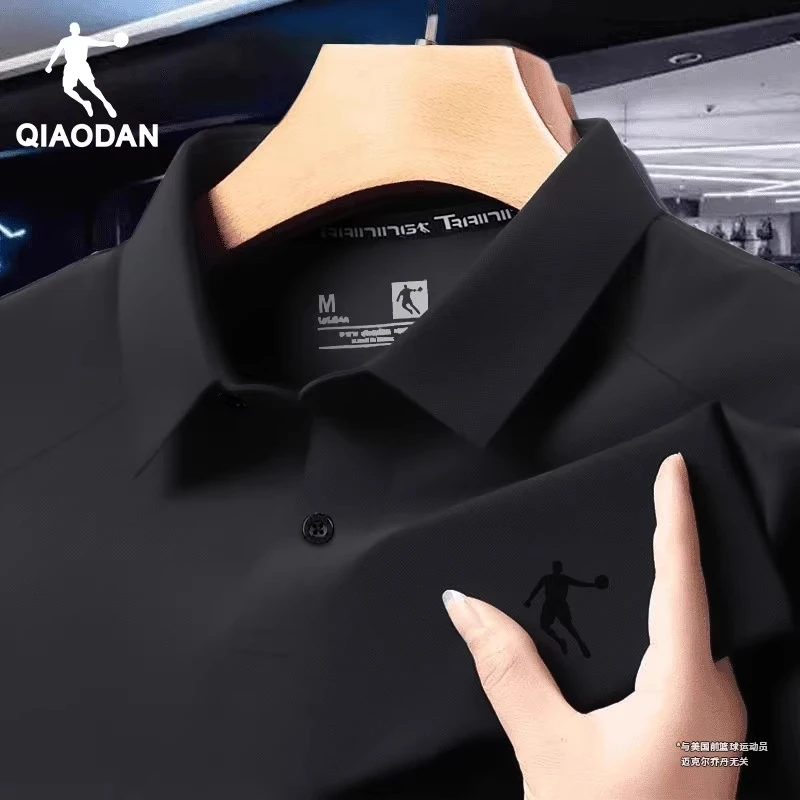 乔丹官方短袖T恤男翻领POLO衫2025夏季半袖速干衣男士体恤运动服