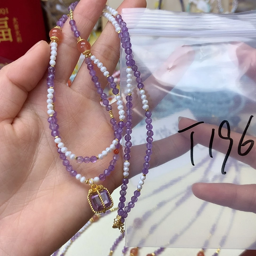 琥珀项链未镶嵌项链