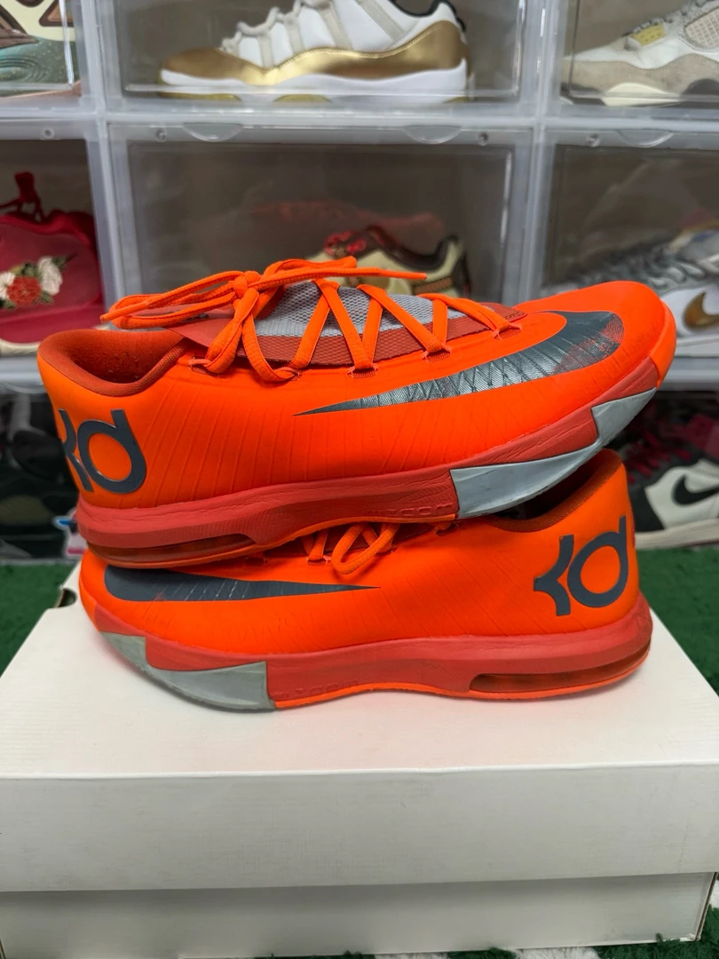 95新 maje 44码/kd6橙灰篮球鞋/二手正品