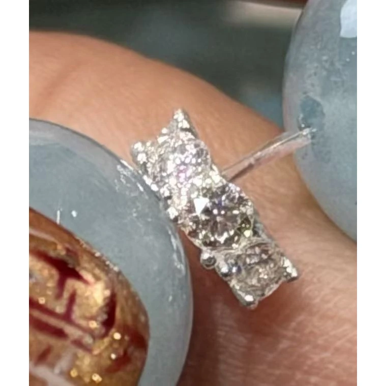 合金莫桑石手链 莫桑钻配件6mm左右