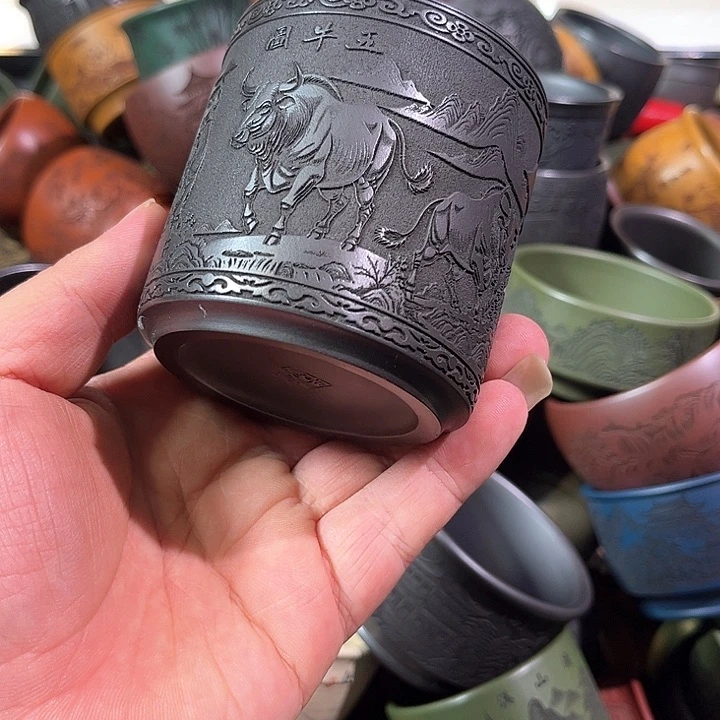 茶杯紫砂全手工紫砂主人杯