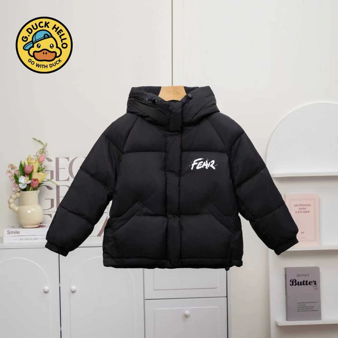 【B.Duck】小黄鸭羽绒服新款洋气儿童白鸭绒外套男女宝加厚007