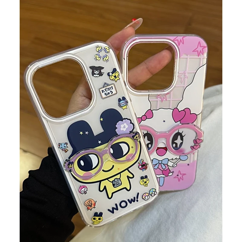 雅天立闺蜜拓麻歌子适用苹果16新13镜框手机壳华为vivo小米15oppo