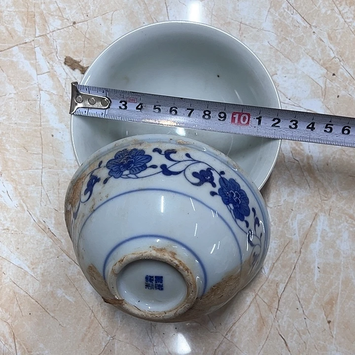 陶其他2个12.5厘米芙蓉花碗