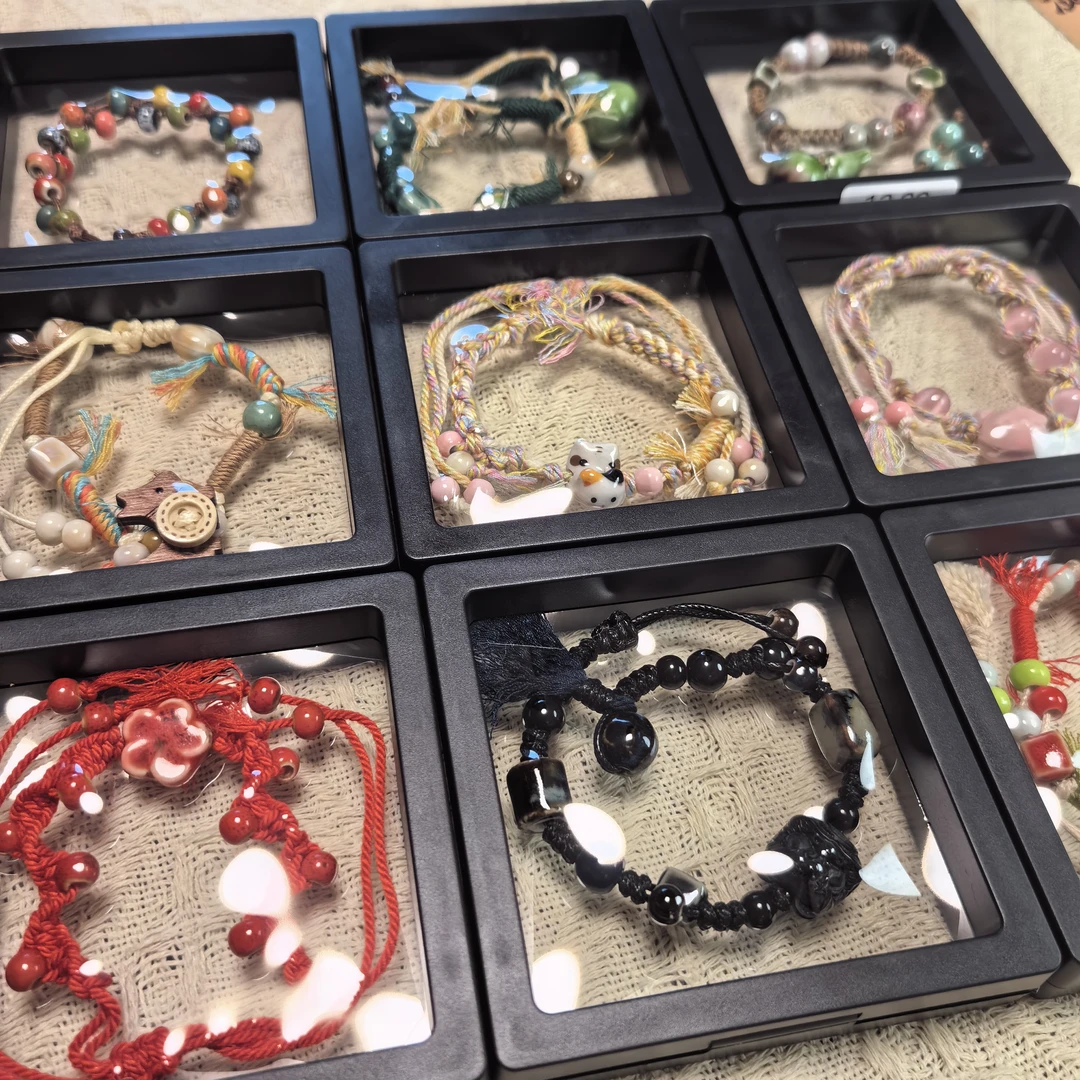 合金陶瓷手链 景德镇陶瓷手工藏风编制重工手串，一条包邮！