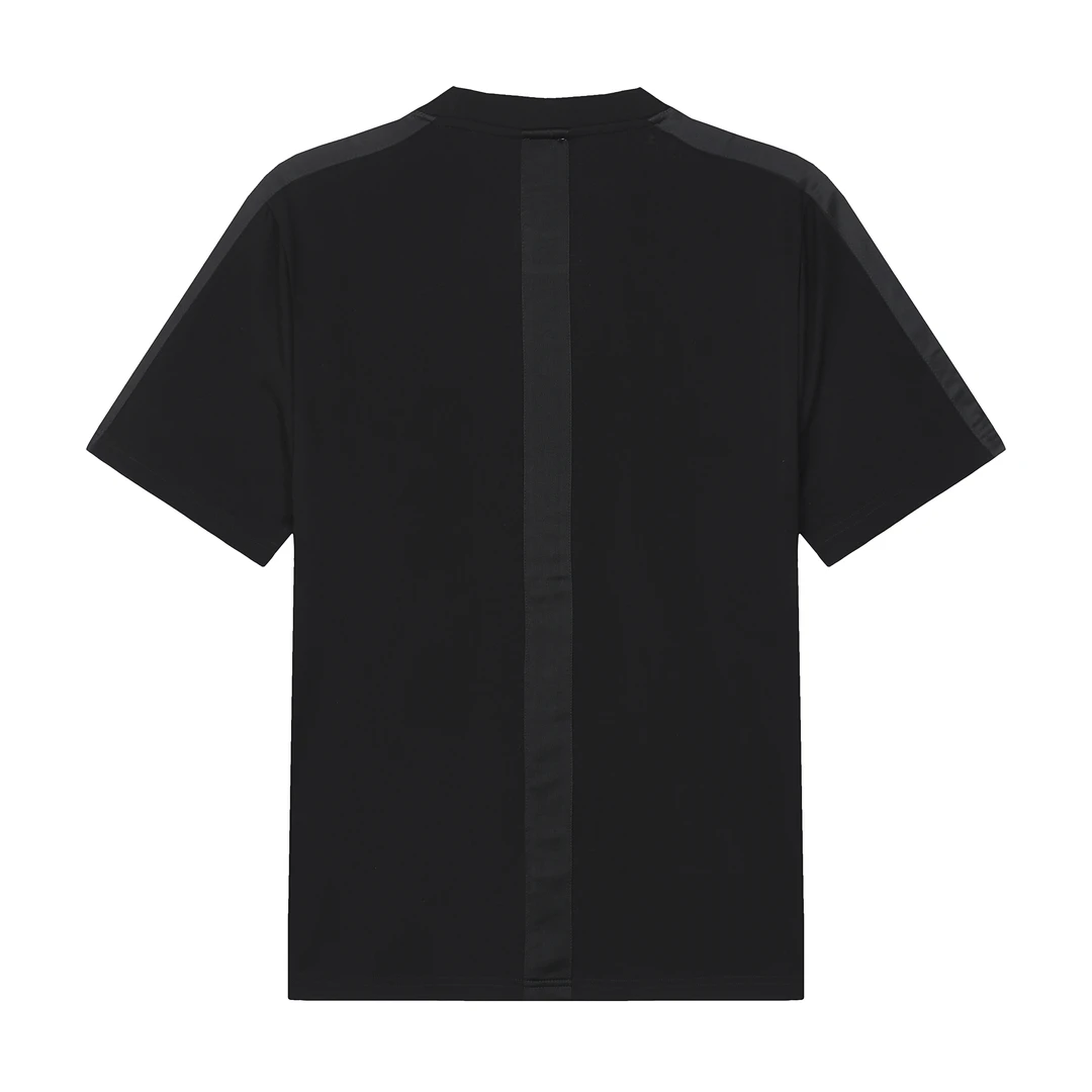 拼接牛仔提花面料紫外线光感变色字母短袖款短袖T恤男女同款80887