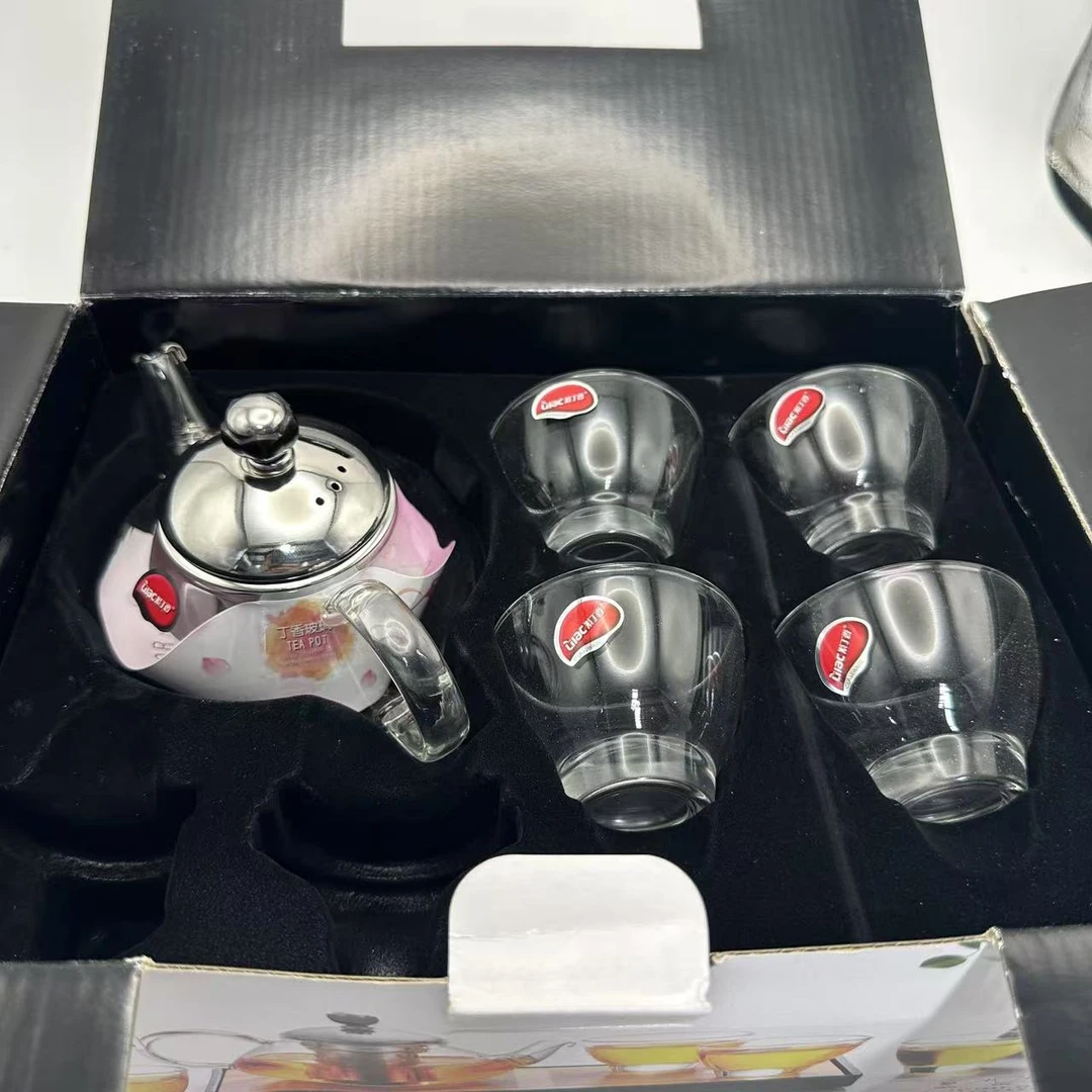 家用高透玻璃水具套装-六件套