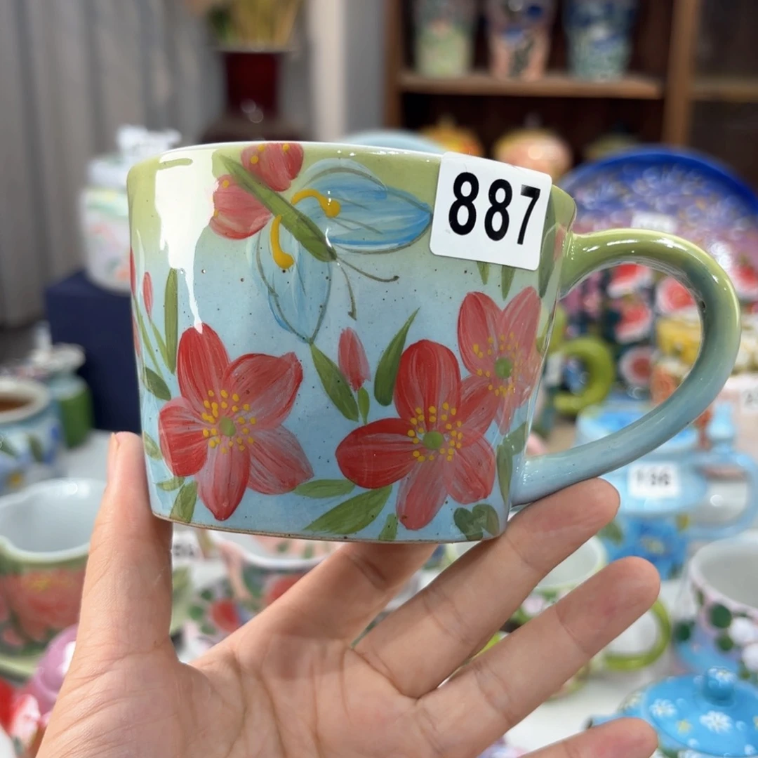 景德镇手绘高温釉下彩陶瓷茶具