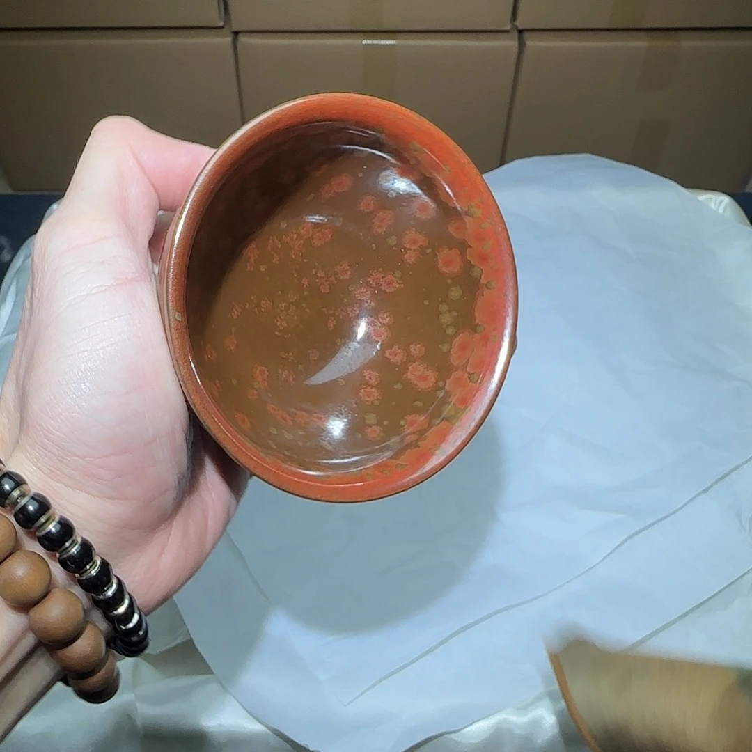 茶盏微瑕建盏，介意勿拍