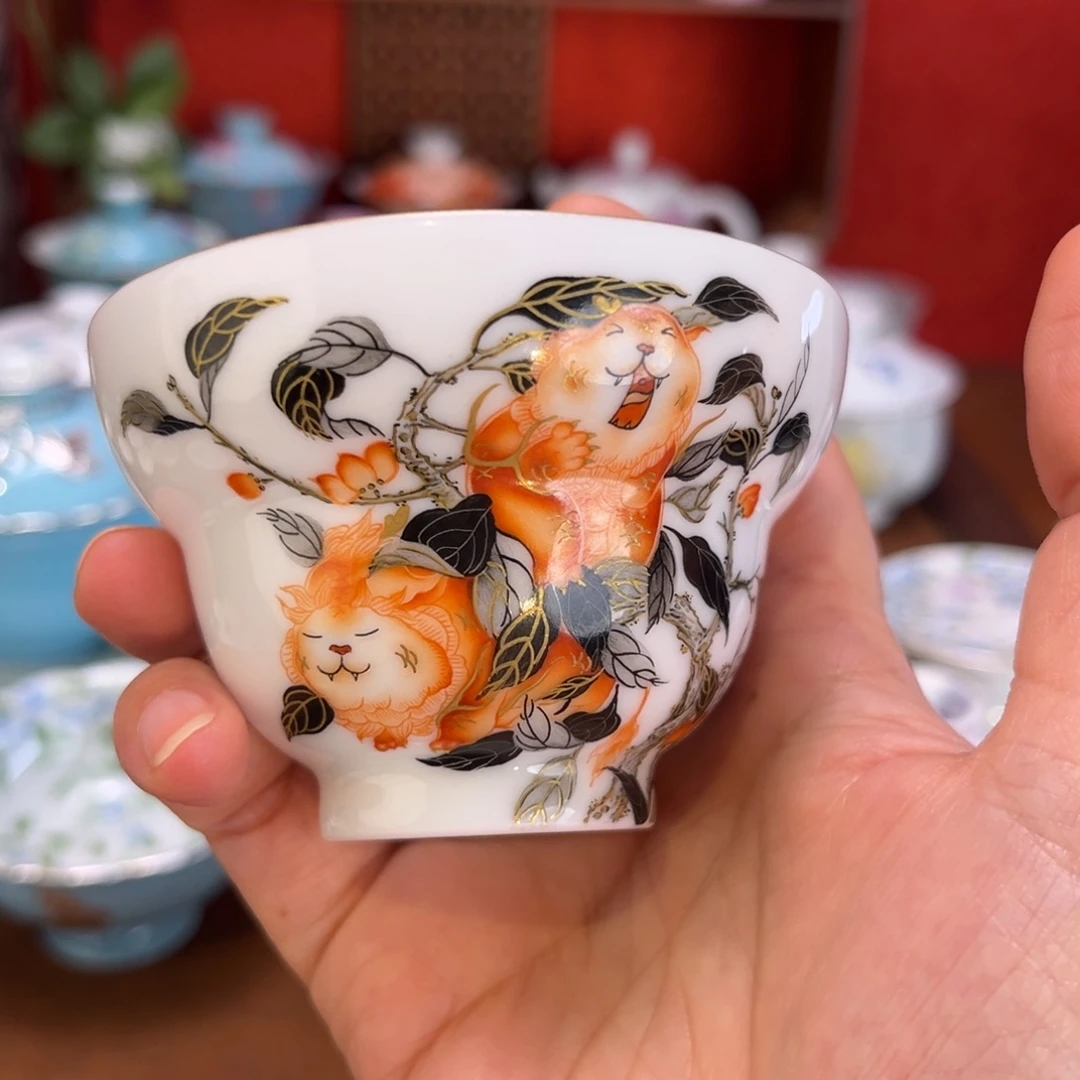 景德镇纯手绘陶瓷茶具