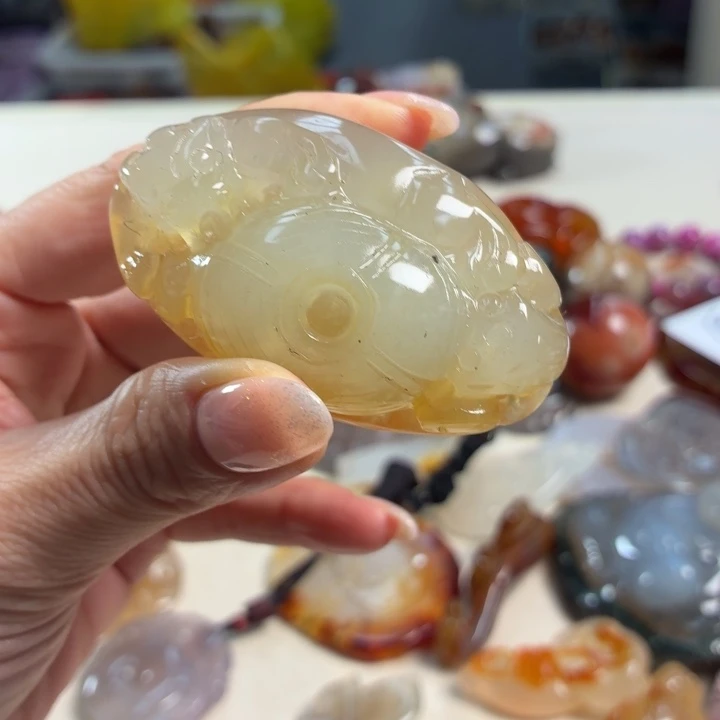玛瑙/玉髓未镶嵌吊坠(不含链)