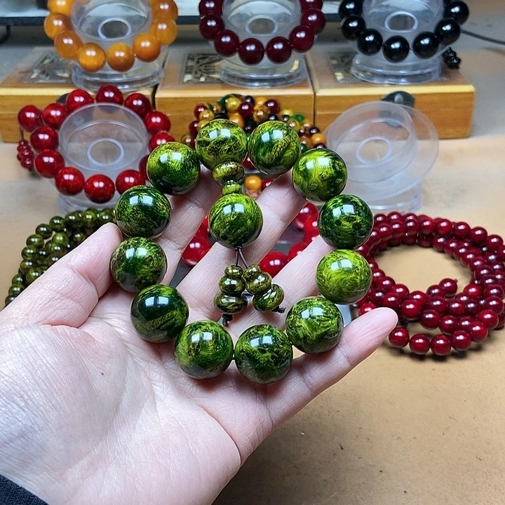 【闪购商品】贝壳杉（血龙木）手串/手链用****52.0水墨丹青