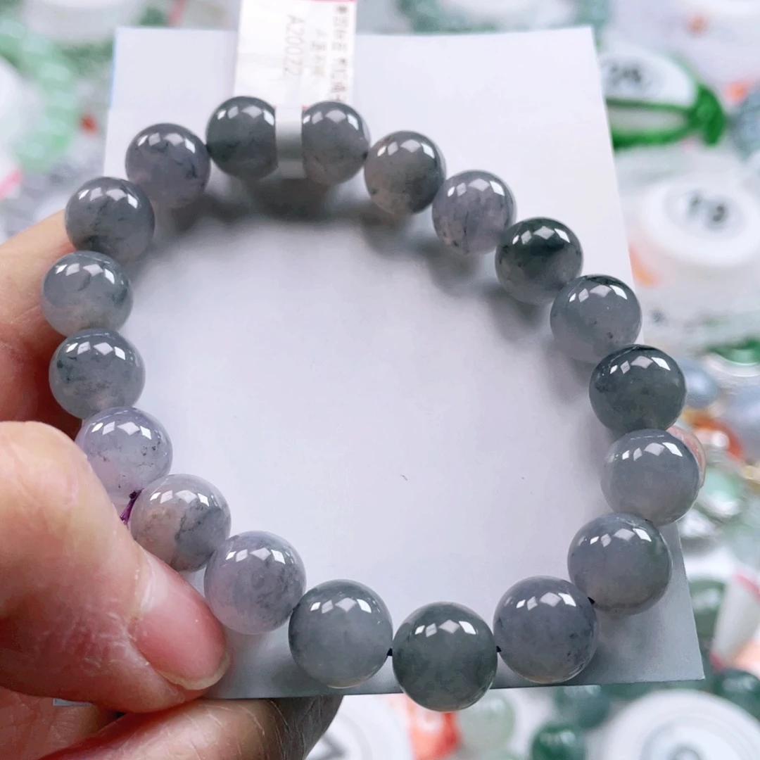 翡翠未镶嵌项链天然翡翠手链9.9mm